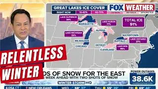 Next Round of Snow Begins Across Winter-weary East, Late-week Storm Could Cause Travel Trouble