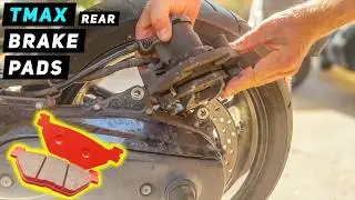 Yamaha Tmax 500 - Rear Brake Pads Change | Mitch's Scooter Stuff
