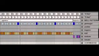 agbekor polyrhythmic patterns