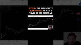 BITCOIN FAZ IMPORTANTE ROMPIMENTO NA M&Eacute;DIA M&Oacute;VEL DE 200 SEMANAS! #shorts