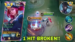 LAYLA NEW META 1 HIT BUILD IS HERE!! (100% BROKEN🔥) - Mobile Legends