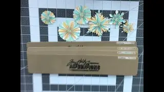 😍Tim Holtz Mini Paper Rosette & Mini Snowflake Die Cut #embellishwithuswednesdays Rosettes