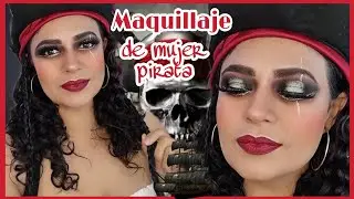 PIRATE WOMAN MAKEUP 🏴‍☠️ MAQUILLAJE PARA HALLOWEEN 🎃#halloween #video #makeup #pirate #makeupideas