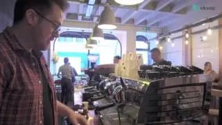 Kaffeine may be a small coffee shop in London, but their equipment is top-notch