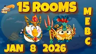 Angry Birds 2 MEBC (15 Rooms) AB2 Mighty Eagle Bootcamp Today JAN 8, 2026