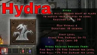 D2R Skills & Abilities - Hydra, Fire Tree (Sorceress)
