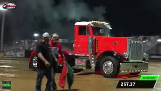 Hot Rod Semi Pulling The Pullers Championship both sessions The Track at Holzhauers #viral #trucking