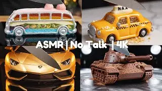 Slicing the Candy Supercar &mdash; Ultra-Clean Cake Car ASMR | No Talk, 4K #aiasmr #cuttingasmr #relaxing