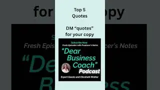 Top 5 quote sheet! Freebie #dm #quotes