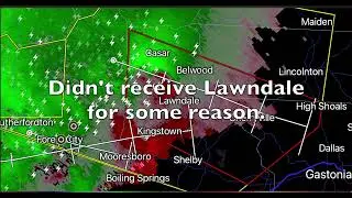 Cleveland County NC Setting off all sirens for Tornado Warning (5/8/24)