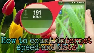Internet speed meter for android || by all in one channel