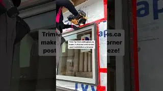 Vinyl siding j channel around a window