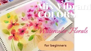 The EasiestWay to mix Multiple Vibrant Colors | Loose Florals for Beginners
