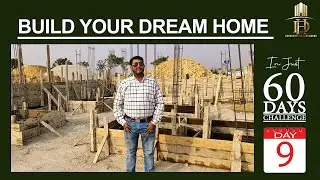 Steel Work & Shuttering Work Completed | Day 9 | 60 Days Challenge | Construction Work