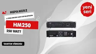 Hepa Merz HM250 - 6 B&ouml;lgeli Anfi 250 Watt 6 Zone Mikser Amfi Usb Bluetooth