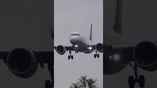 Lufthansa Airbus A320neo D-AINB at London Heathrow Airport #shorts #lhr