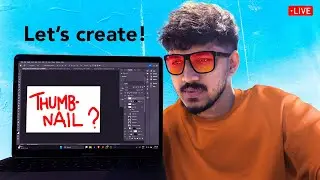 🔴Blender to Affinity Workflow for Thumbnails + Some Valorant | Malayalam Gaming stream