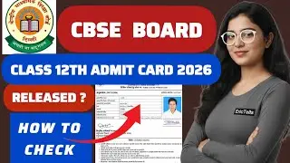 cbse 10th 12th admit card 2026 | cbse class 10 / 12 hall ticket 2026