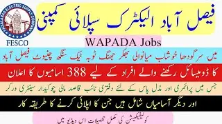 FESCO Latest Jobs 2023|Mali Naib qasid security guard and other jobs|WAPADA Jobs|Government job2023