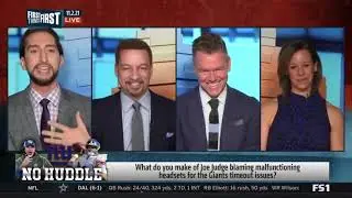 Nick Wright reacts to Joe Judge blames malfunctioning headsets for Giants timeout issues