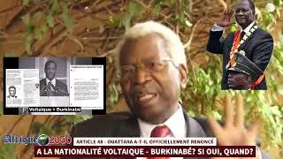 Article 48 &mdash; Ouattara a-t-il officiellement renonc&eacute; &agrave; la nationalit&eacute; volta&iuml;que ou BF? Si oui, quand?