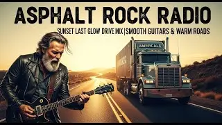 ASPHALT ROCK RADIO &ndash; SUNSET LAST GLOW DRIVE MIX | SMOOTH GUITARS & WARM ROADS | #LastGlowSunset