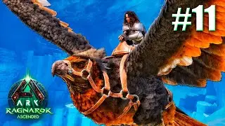 S&Eacute;RIE ARK ASA RAGNAROK #11 - ICE CAVE E DOMANDO DINOS PARA EVOLUIR!