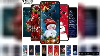 Christmas Eve Covers For Redmi 14C Redmi14R Case TPU snowman Tree Back Santa Claus Cover For Xiaomi