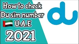How to check du SIM card number| 🇦🇪 U.A.E| SIM card number du | check only 30sec | easy du sim.