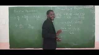 Simplifying Algebraic fractions part 1