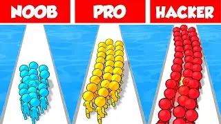 NOOB vs PRO vs HACKER - Runner Pusher - MRKGameplay