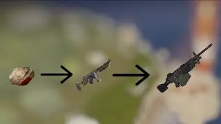 From rock to m249 RUST Legit gameplay