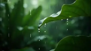 Tropical Rain Ambience 🌿 | Relaxing Jungle Rain Sounds for Sleep (Loop Video in 2K)