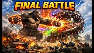 Urban War: King Kong vs. Giant Centipede Monster Final Showdown