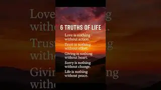 6 truths of life #mindblowing #psychology  #foryou