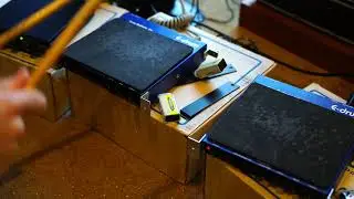 Rare E-mu E-Drum synth drum pads through Alesis Microverb - most 1980s drums ever?