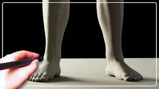 Sculpting a Full Male Character - Part 5: Feet | Blender 3D