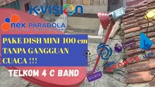 TRACKING SATELIT TELKOM 4,DENGAN DISH 100 CM.