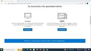 How to Download and install SQL Server 2022 Express Edition Custom install type with named instance