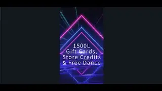 1500L Gift Cards/Store Credits & Free Dance #shorts