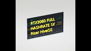 RTX3060 LHR V1 1X riser HiveOS Full Hashrate +50Mhz