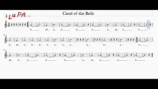 Carol of the Bells - Flauto dolce - Note - Spartito - Karaoke - Canto - Instrumental - Tutorial
