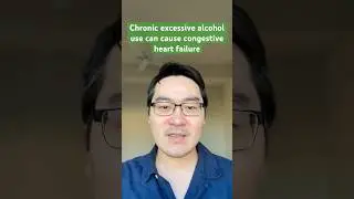Chronic excessive alcohol use can cause congestive heart failure. #alcohol #congestiveheartfailure