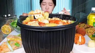ASMR MUKBANG | Огромный горшок малатана🔥 Согревающая еда для восстановления! Гобаожоу, булочки-цветы
