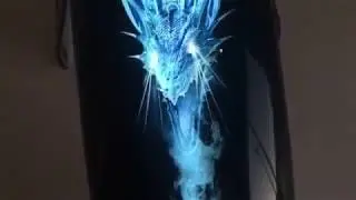 Full Fire and Ice Custom Harley Paint Job
