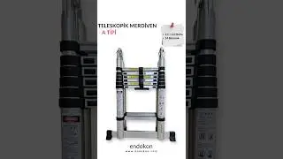 220 + 220 cm. - 7+7 Basamaklı Teleskobik / Teleskopik Merdiven - A Tipi Uzayan #teleskopikmerdiven