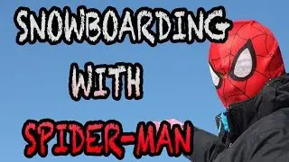 Snowboarding with Spider-Man