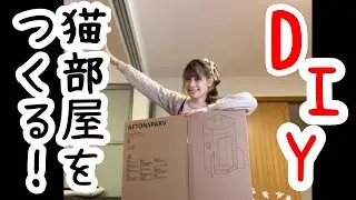 【宇宙船お猫の部屋DIYする！！】ねこ様の過ごしやすそうな部屋をDIYしてみる！！！！【人間】