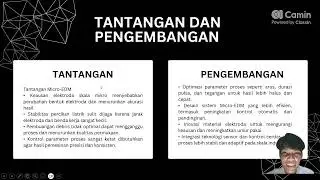 TEKNOLOGI MICRO-EDM (ELECTRICAL DISCHARGE MACHINING)_Ahmad Adib Khuluqi_23650103