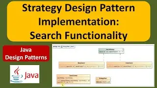 Strategy Design Pattern Implementation: Search Functionality